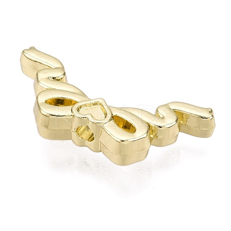 Rack Plating Alloy Beads PALLOY-T091-14KCG-NR-1