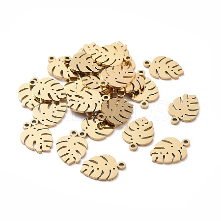 Ion Plating(IP) 304 Stainless Steel Charms STAS-YW0002-24-1