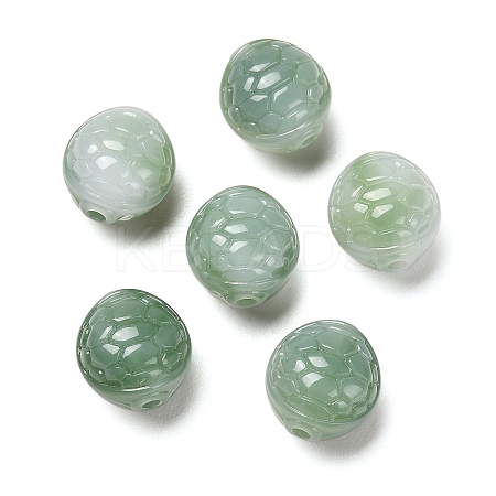 Two-tone Opaque Acrylic Beads OACR-G037-02E-1