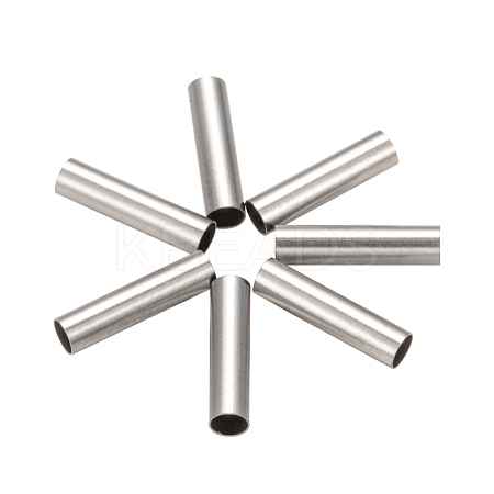 Tarnish Resistant 304 Stainless Steel Tube Beads STAS-G071-32P-1