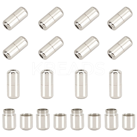Brass Capsule Lace Lock Buckles KK-PH0001-29P-WH-1