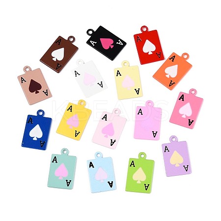 Spary Painted Alloy Pendants FIND-N005-73-1
