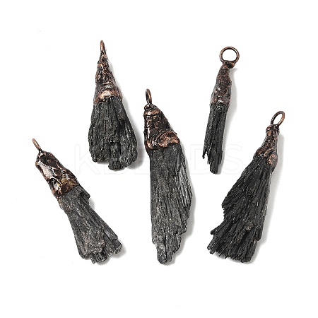 Natural Black Tourmaline Nuggets Big Pendants G-C190-01-1