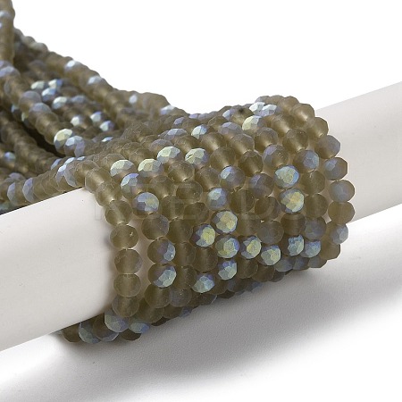 Transparent Glass Beads Strands EGLA-A034-T4mm-MB16-1