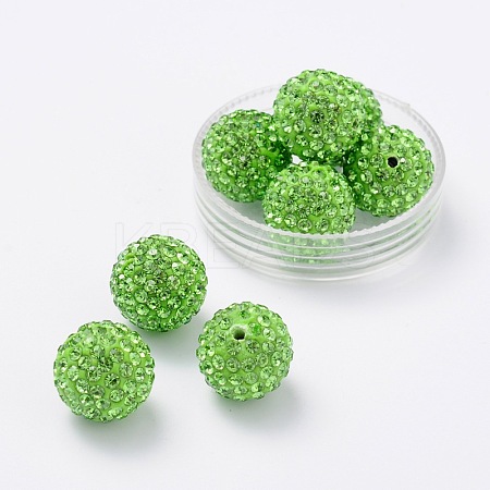 Pave Disco Ball Beads RB-Q195-14mm-214-1