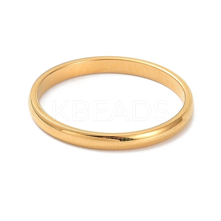 2mm Polished Plain Dome Finger Ring for Girl Women RJEW-C012-05A-G-1