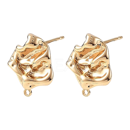 SHEGRACE Brass Stud Earring Findings XGRQ64841-869G-1