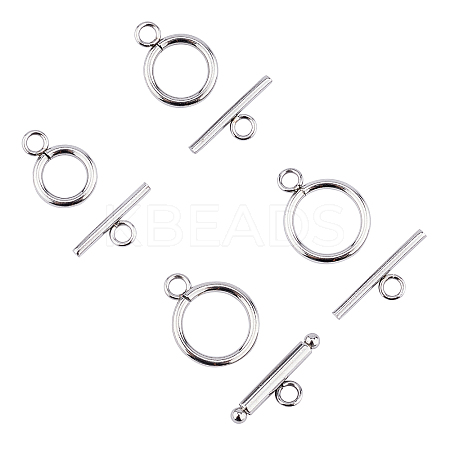 304 Stainless Steel Toggle Clasps STAS-UN0012-90P-1