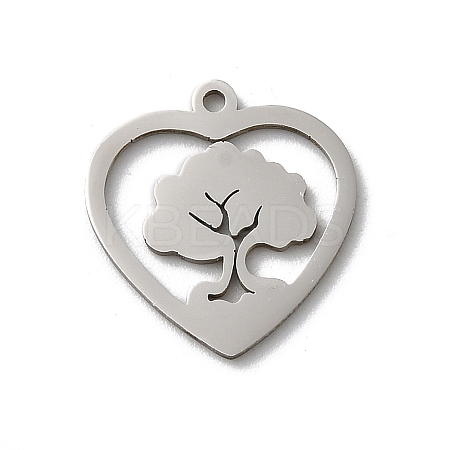 Non-Tarnish 201 Stainless Steel Pendants STAS-E206-06P-05-1