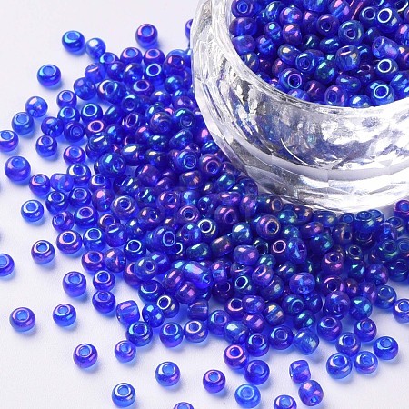 Round Glass Seed Beads SEED-A007-3mm-168-1