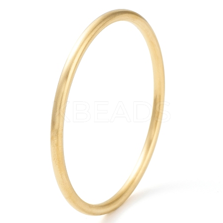 Ion Plating(IP) 304 Stainless Steel Plain Bangles BJEW-G684-03C-G-1