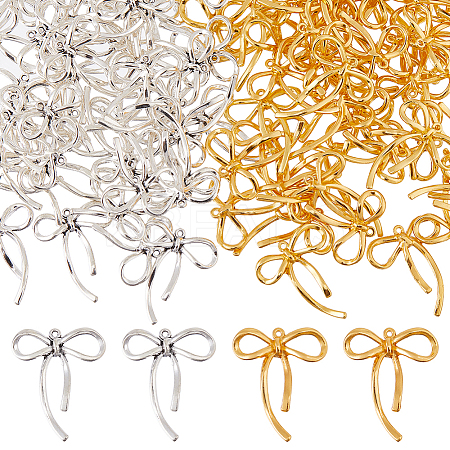 100Pcs 2 Colors Tibetan Style Alloy Pendants FIND-FH0011-77-1