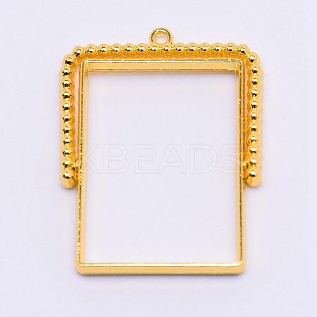 Alloy Open Back Bezel Pendants LS-PALLOY-WH0071-59G-RS-1