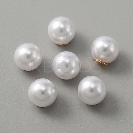 Resin Imitation Pearl Earring Nuts FIND-TAC0005-47-1