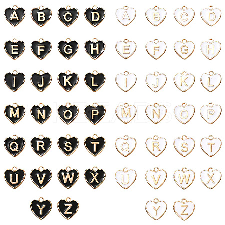2 Sets 2 Colors Alloy Enamel Pendants ENAM-SC0006-63-1