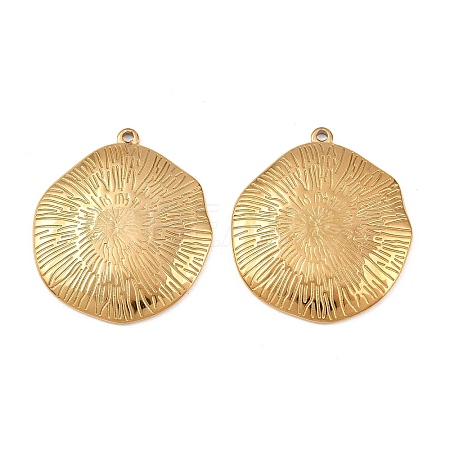 304 Stainless Steel Pendants STAS-P424-03G-1