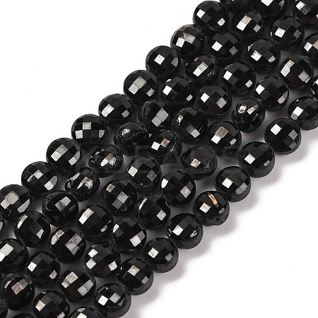 Natural Black Spinel Beads Strands G-F770-B01-01-1