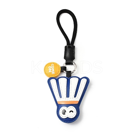 PU Leather Pendant Decorations HJEW-I014-01B-1