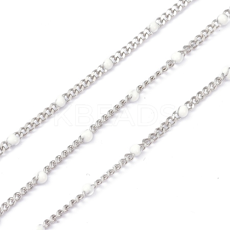 304 Stainless Steel Enamel Curb Chains CHS-P013-01P-11-1