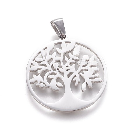 Non-Tarnish 304 Stainless Steel Pendants STAS-F219-04P-1