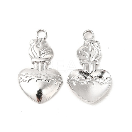 Non-Tarnish 304 Stainless Steel Pendants STAS-L268-023P-1
