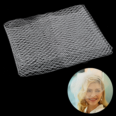 Polyester Birdcage Bridal Veil Netting AJEW-WH0471-103B-02-1