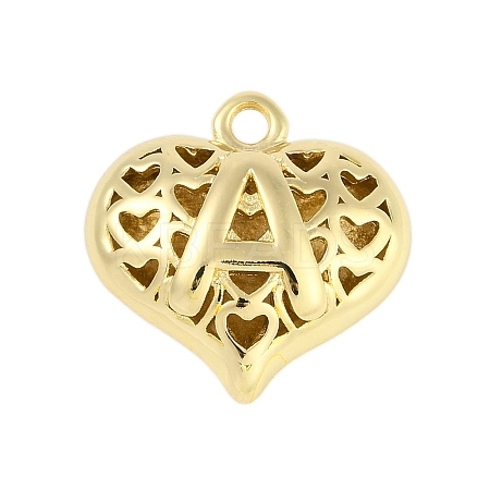 Hollow Brass Pendants for Valentine's Day KK-M289-03A-G-1