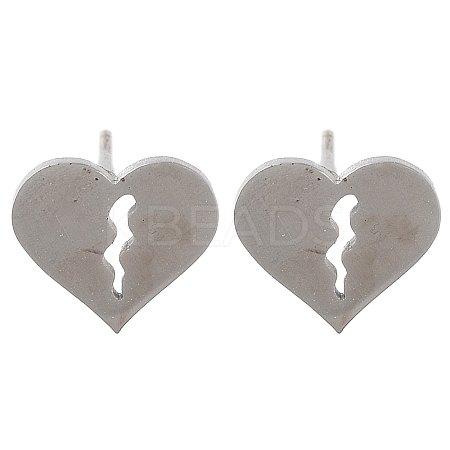 Non-Tarnish 304 Stainless Steel Stud Earrings EJEW-M242-02B-P-1
