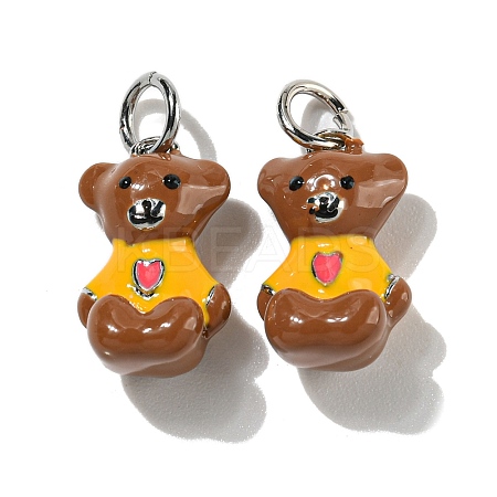 Rack Plating Brass Enamel Charms KK-S366-02P-1