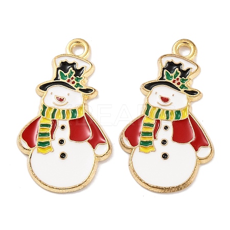Christmas Theme Rack Plating Alloy Pendants FIND-M020-04G-07-1