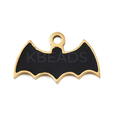 Halloween Theme 304 Stainless Steel Charms LS-STAS-C140-02C-G-1