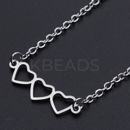 Non-Tarnish 201 Stainless Steel Pendant Necklaces LS-NJEW-S105-JN520-1-1