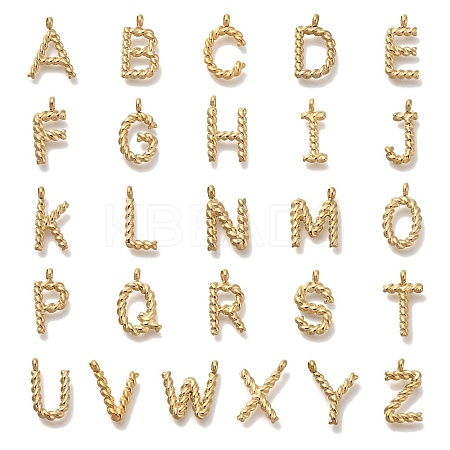 26Pcs 26 Styles PVD Vacuum Plating 304 Stainless Steel Pendants STAS-S148-28G-1