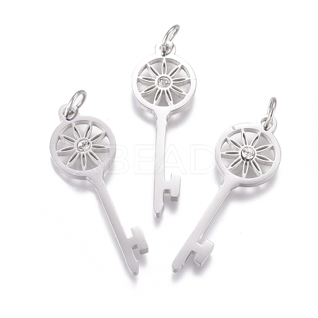 316 Surgical Stainless Steel Pendants STAS-L242-06P-1