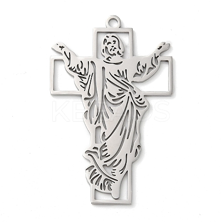 Non-Tarnish 304 Stainless Steel Pendants STAS-R116-04P-1