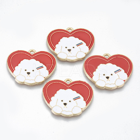Alloy Enamel Pendants LS-ENAM-T011-04KC-RS-1