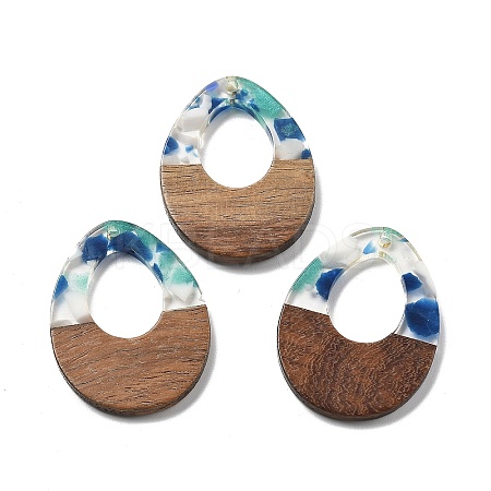 Resin and Walnut Pendants FIND-R051-10B-1
