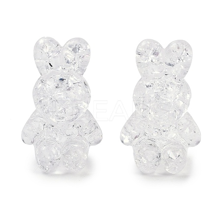 Transparent Crackle Acrylic Beads TACR-U008-02B-1