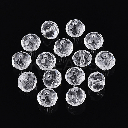Baking Paint Transparent Glass Beads X1-GLAA-N011-10mm-02-1
