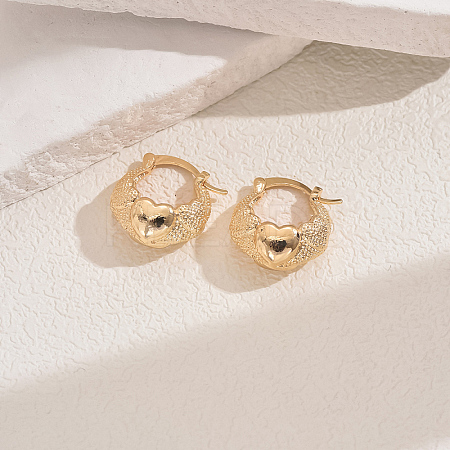 Elegant Geometric Heart Hoop Earrings EM8597-5-1