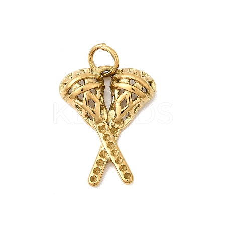 Sports 304 Stainless Steel Pendants STAS-Z179-36G-1