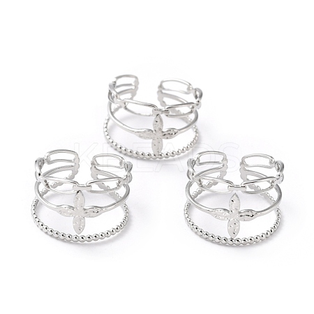 Tarnish Resistant 304 Stainless Steel Finger Rings RJEW-L102-22P-1
