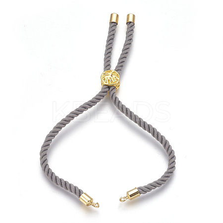 Cotton Cord Bracelet Making KK-F758-03J-G-1