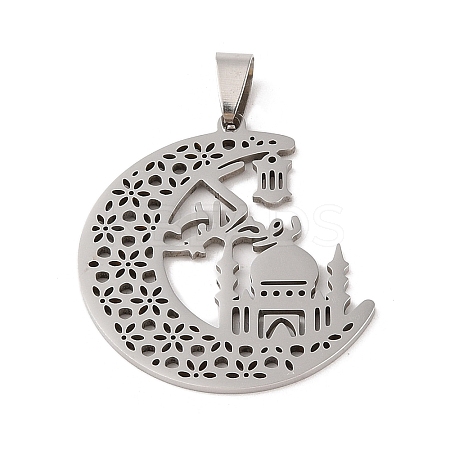 Non-Tarnish 201 Stainless Steel Pendants STAS-S126-06P-1