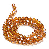 Transparent Electroplate Glass Beads Strands LS-EGLA-A039-T4mm-B28-2