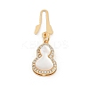 Gourd Brass Micro Pave Clear Cubic Zirconia Box Clasps KK-U051-01G-05-3