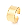 304 Stainless Steel Open Cuff Rings for Women RJEW-K309-07G-4