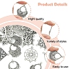36Pcs 9 Styles Tibetan Style Alloy Chandelier Components Links TIBE-FS0003-24-2