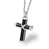 304 Stainless Steel Religion Cross Pendant Necklace LS-QH8600-3-1