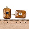 Natural Tiger Eye Pendants G-I391-03G-07-3